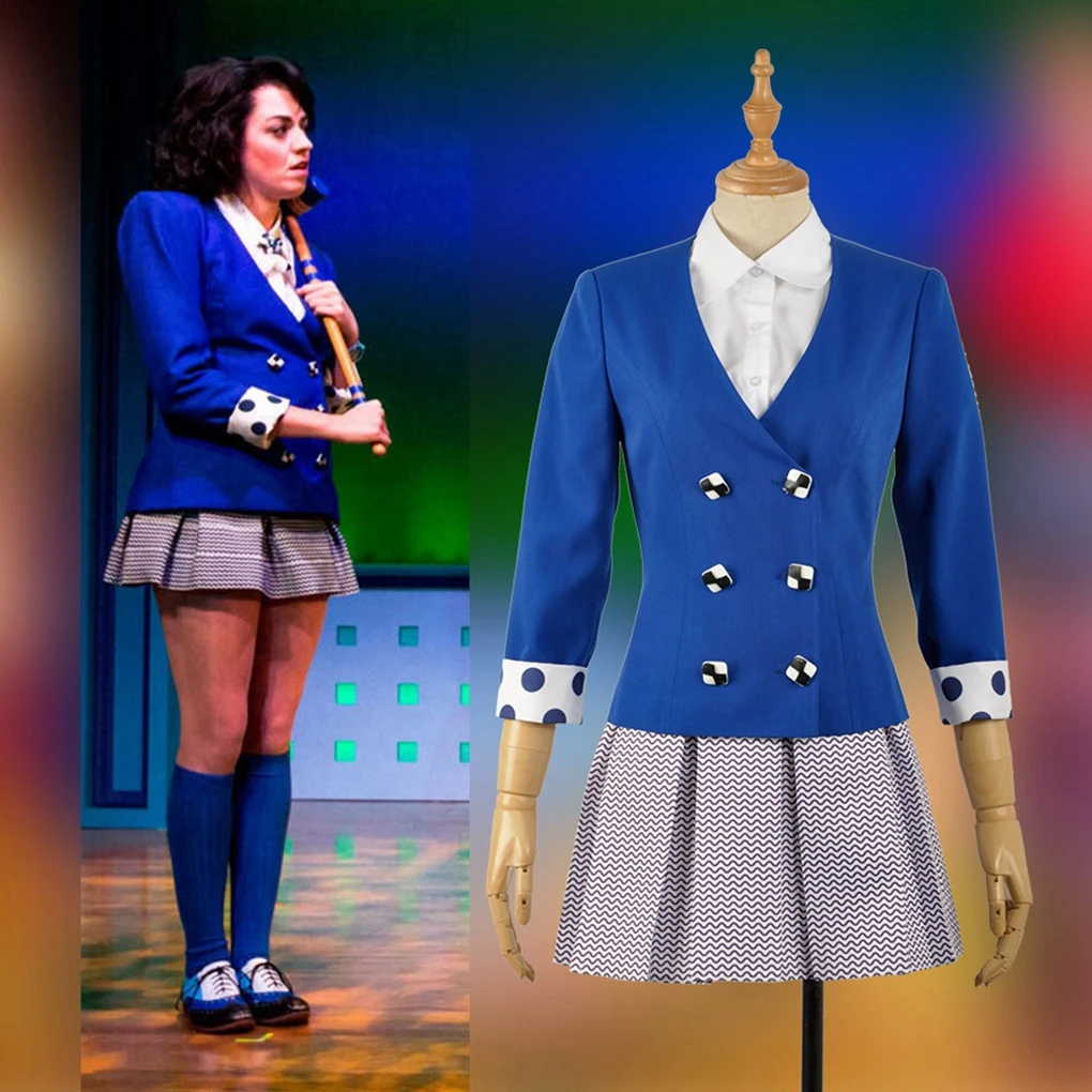 Movie Heathers The Musical Rock Chandle Mcnamara lexus Duke Costume Cosplay Girl Stage Dress Halloween School Uniform Clothes