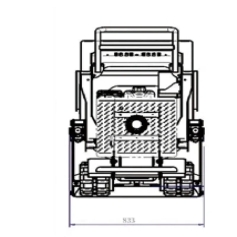 جرافة انزلاقية، محرك رباعي العجلات، سهلة التهديف مع بيئات عمل قاسية مختلفة