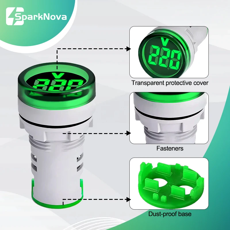 AC 20-500V 1-100A Mini Digital LED Spannung Strommesser mit Hz Frequenz Tester Voltmeter Amperemeter für elektrische Prüfung