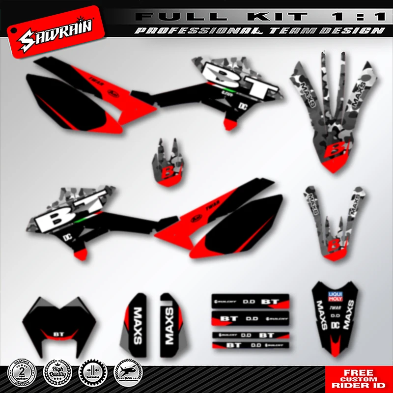 

Sawrain Custom Team мотоциклетная графика фоновые наклейки комплект наклеек для BETARR50 2011 2012 2013 2014 2015-2020 002