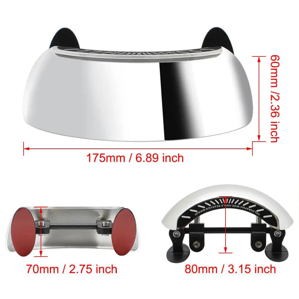 Motorcycle Windscreen 180 Degree Blind Spot Mirror Wide Angle Rearview Mirrors Small Rear View Mirror For BMW Yamaha Honda