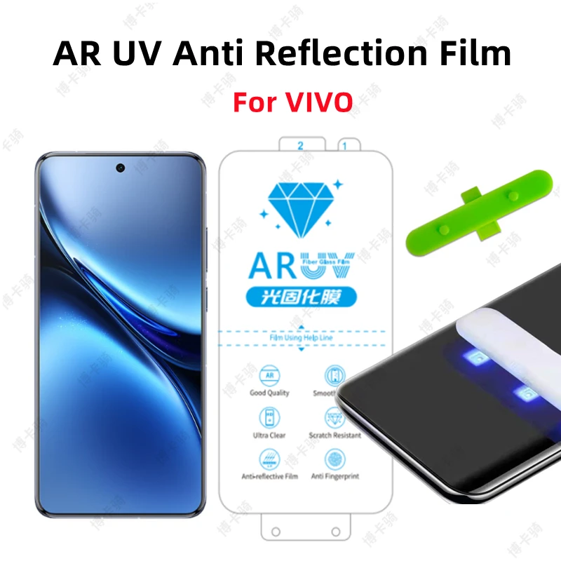

2pcs AR UV Anti Reflection Film for VIVO X200 Pro HD UV Screen Protector For VIVO X200 Ultra HD AR Screen-Enhancing Film