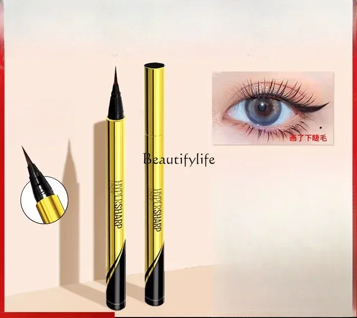 

small gold pen, very fine and easy to draw liquid eyeliner, waterproof, sweat-proof and anti-smudge.