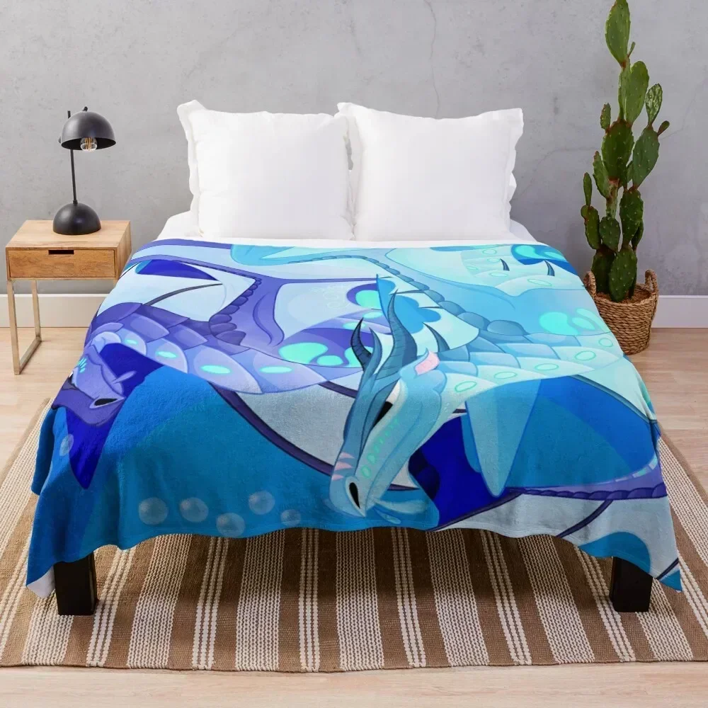 

Wings of Fire- Tsunami & Riptide Throw Blanket Single Plaid on the sofa Fashion Sofas Loose Blankets