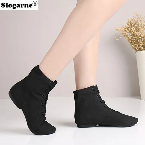 Children Soft Ballet Shoes Women Ballet Dance Shoes Tango Modern Jazz Shoes Yoga Train Short Boots Leather Sole Jazz ankle Boots