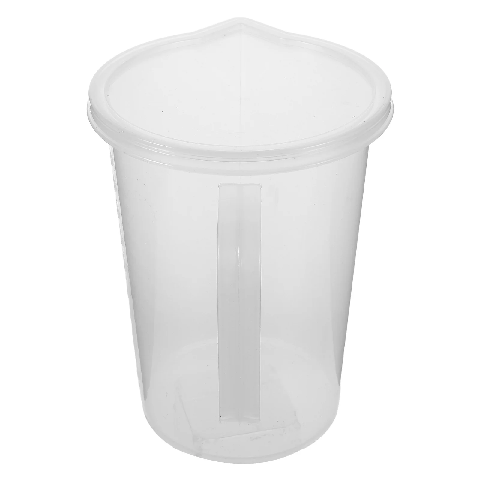 

1000Ml Plastic Engine Oil Measuring Cup with Lid Clear Graduations for Accurate Fill Levels Auto Repair Garage Essential