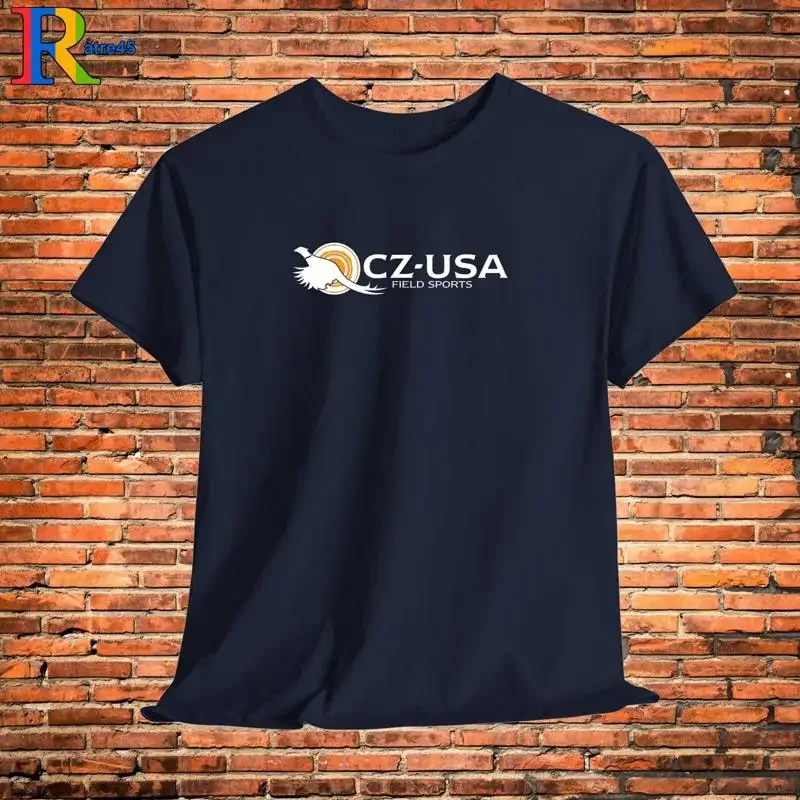 CZ USA Firearms Logo T Shirt Black Sport Grey White Navy Red Dark Choco S 5XL