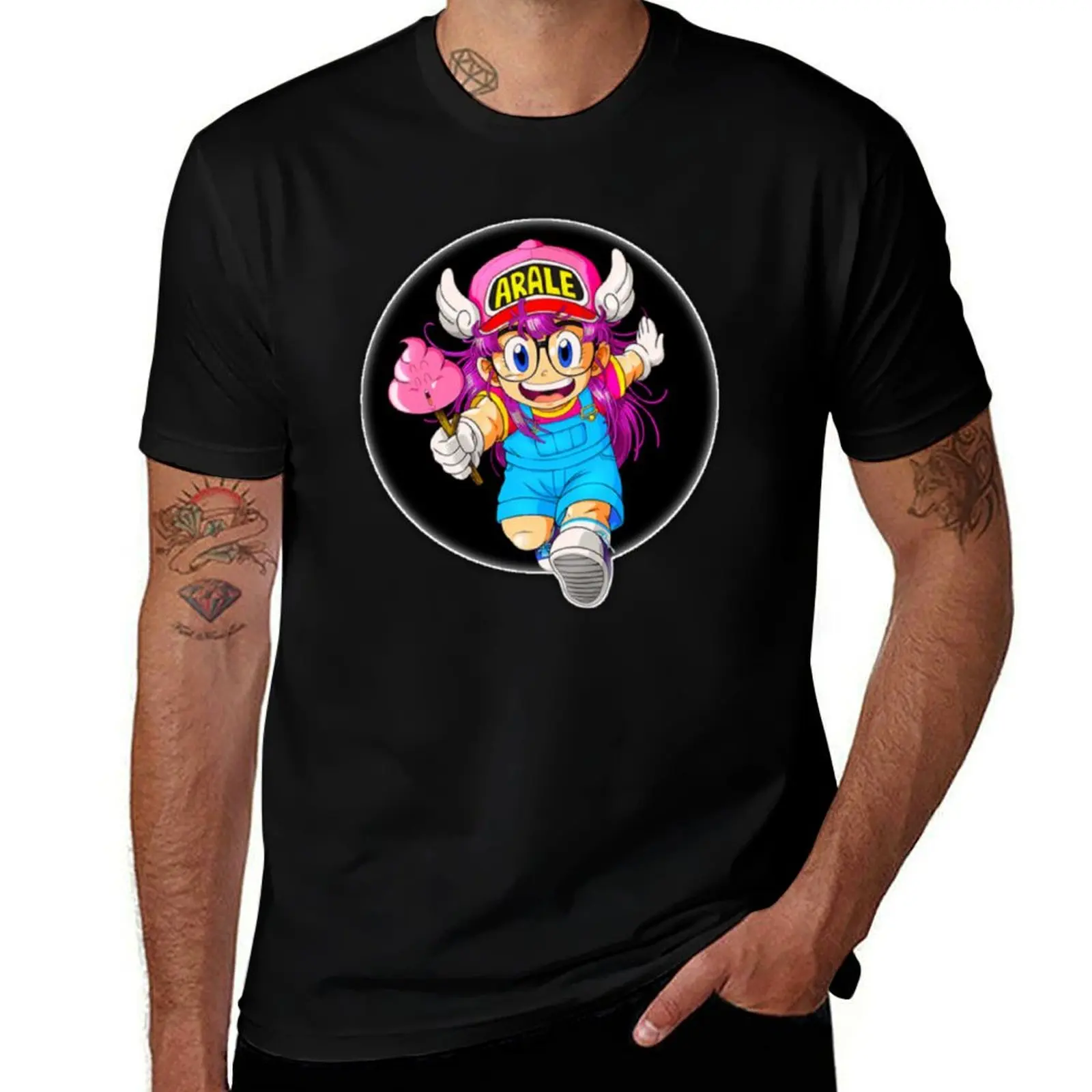 

Arale & Poop T-Shirt vintage graphic tee kawaii clothes graphic t shirts Men's t-shirts