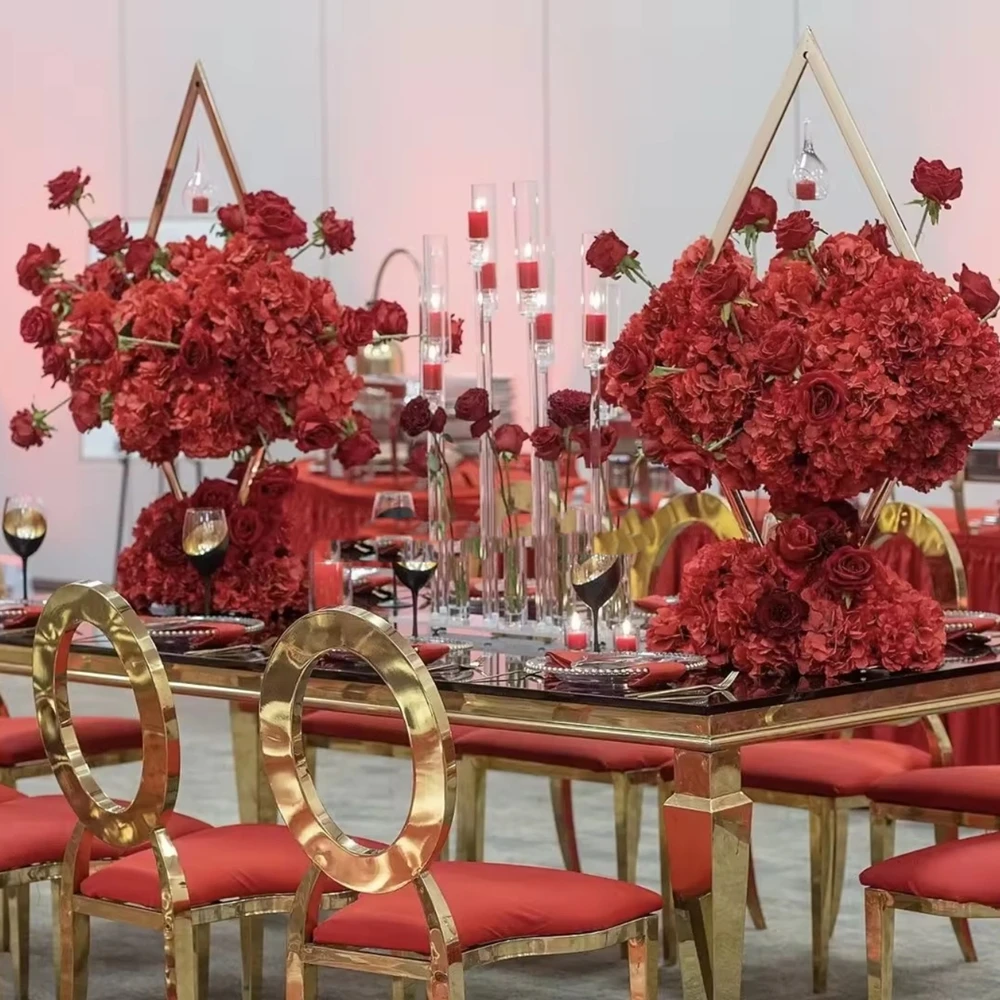 

50-100 см) 8-10 шт.) круглые нижние колонны вазы подставка для цветов свадебный декор центральные элементы золотой декор стола центральная часть свадебный стол