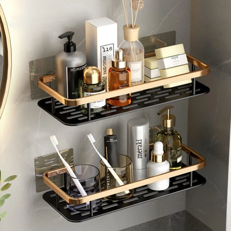 

No-Punch Storage Shelf Strong Adhesion Kitchen Shelving Toilet Wall Mounting Type Storage Rack Bathroom Accessories