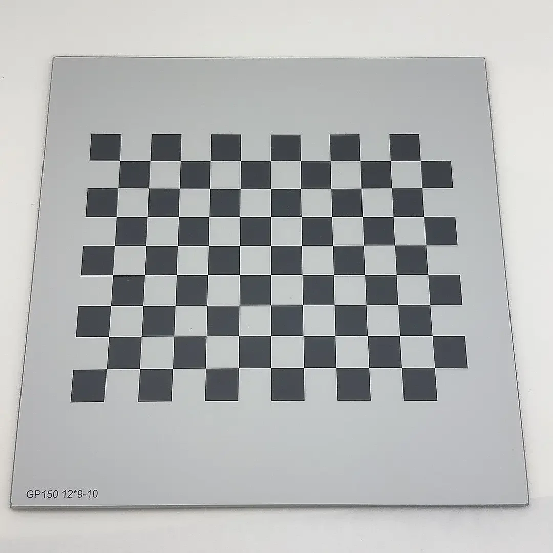 12*9 поплавковое стекло, подложка, квадратная калибровочная доска из глинозема, шахматная доска, оптическая корректирующая плата машинного зрения 25, 50, 70 100 мм