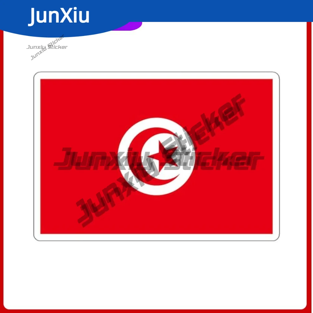 

Tunisia Flag Travel Sticker Travel Explore Adventure Stickers Cover Scratches Decorative Accessories Suv Camper Windshield Bump
