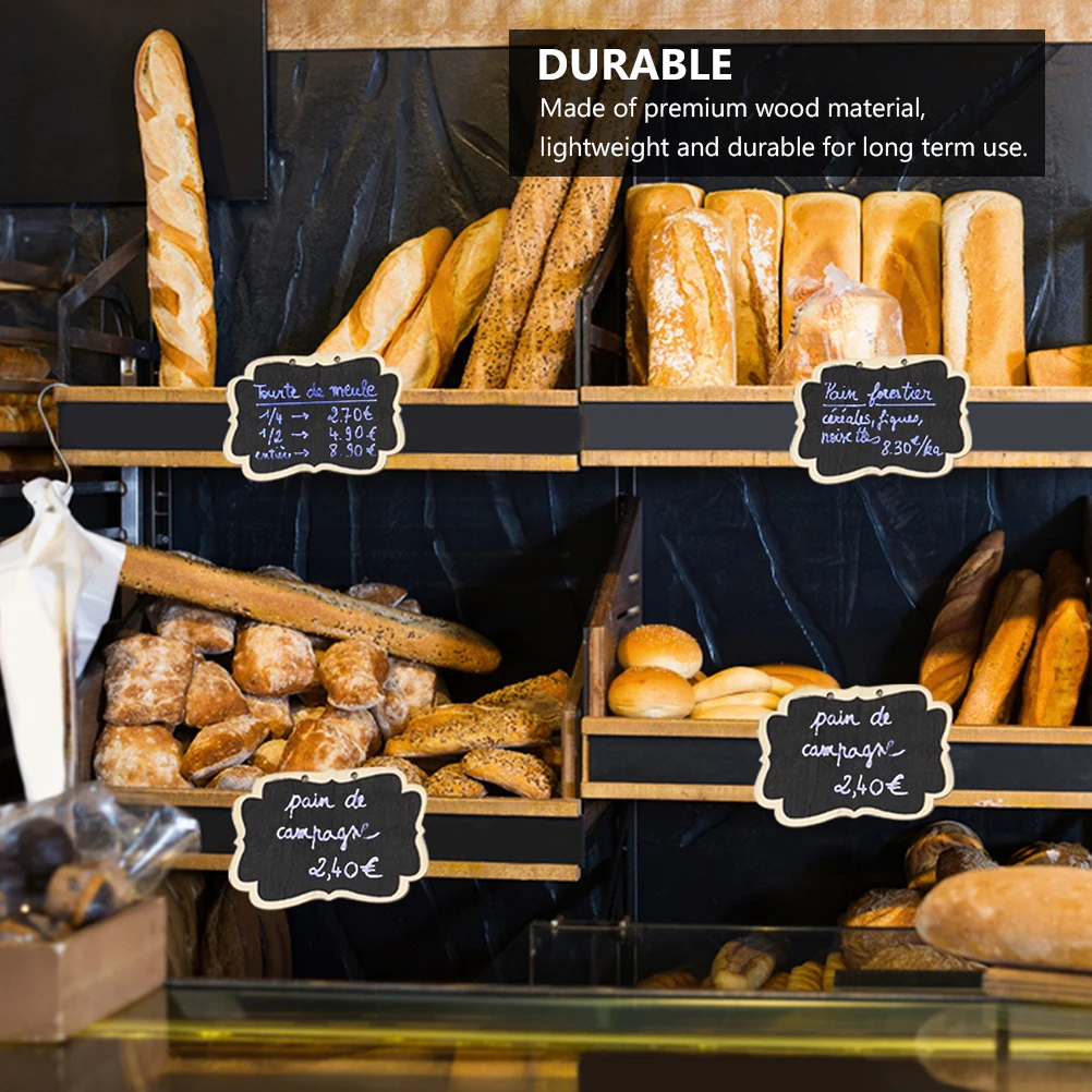 

12pcs Wooden Double Sided Hanging Easel Portable Memo Board Kids Learning Writing Drawing Educational Gift