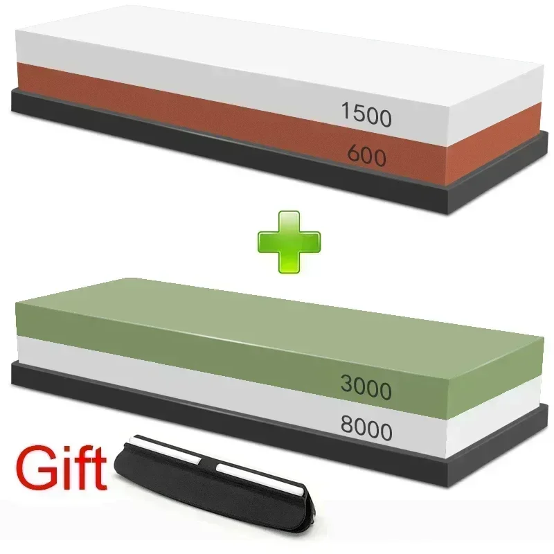 1-7 stuks slijpsteen messenslijper Grit240-8000 #   Whetstone Professionele slijpsteenset Houten basis Hoekgeleider Polijstset