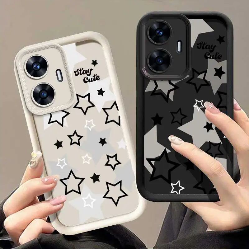 C55 Abstract Stars Sky Eye Ladder Phone Case For Realme C67 C65 C53 C51 C35 C33 C31 C30 C25 C21 C20 C17 C15 C12 C11 Cover