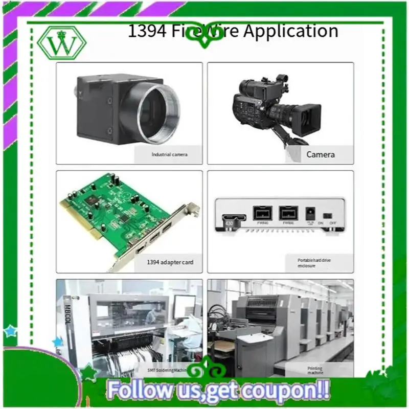ABIK-IEEE 1394 4 Pin To 4Pin Firewire Cable Firewire 400 DV Cable For Computer Laptop To Industrial Camera Camcorder