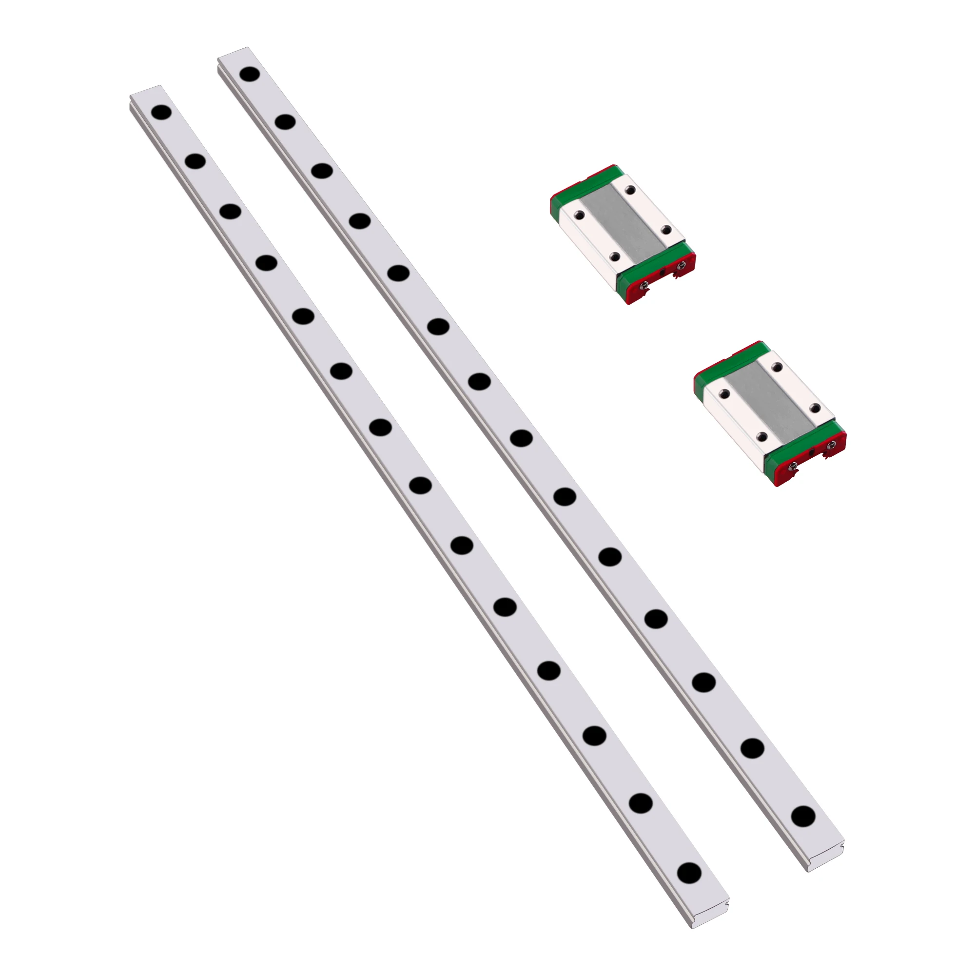 2pcs MGN12H MGN9H Length from 250 to 1000mm miniature linear guide rail slide carriage For 3D Printer Frame X Y Z Axis