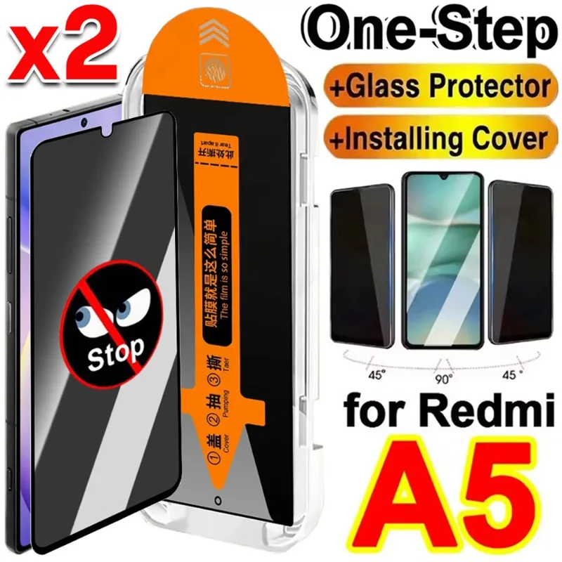 

Защитные пленки для экрана Redmi A5 HD/пленка для защиты от пыли, простая установка, закаленное стекло, защита от царапин, защита конфиденциальности, 2/1 шт.