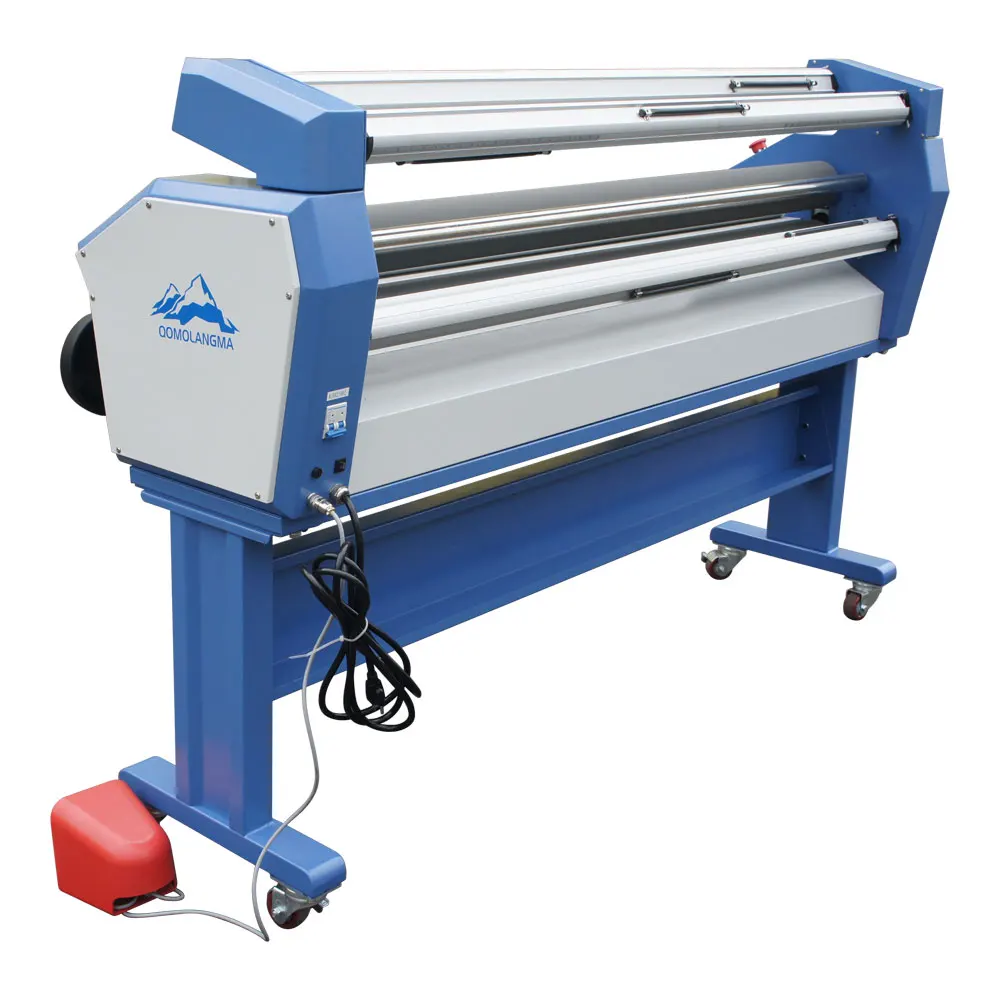 US Stock Qomolangma 63in Full-auto Wide Format Cold Laminator with Heat Assisted with Trimmer