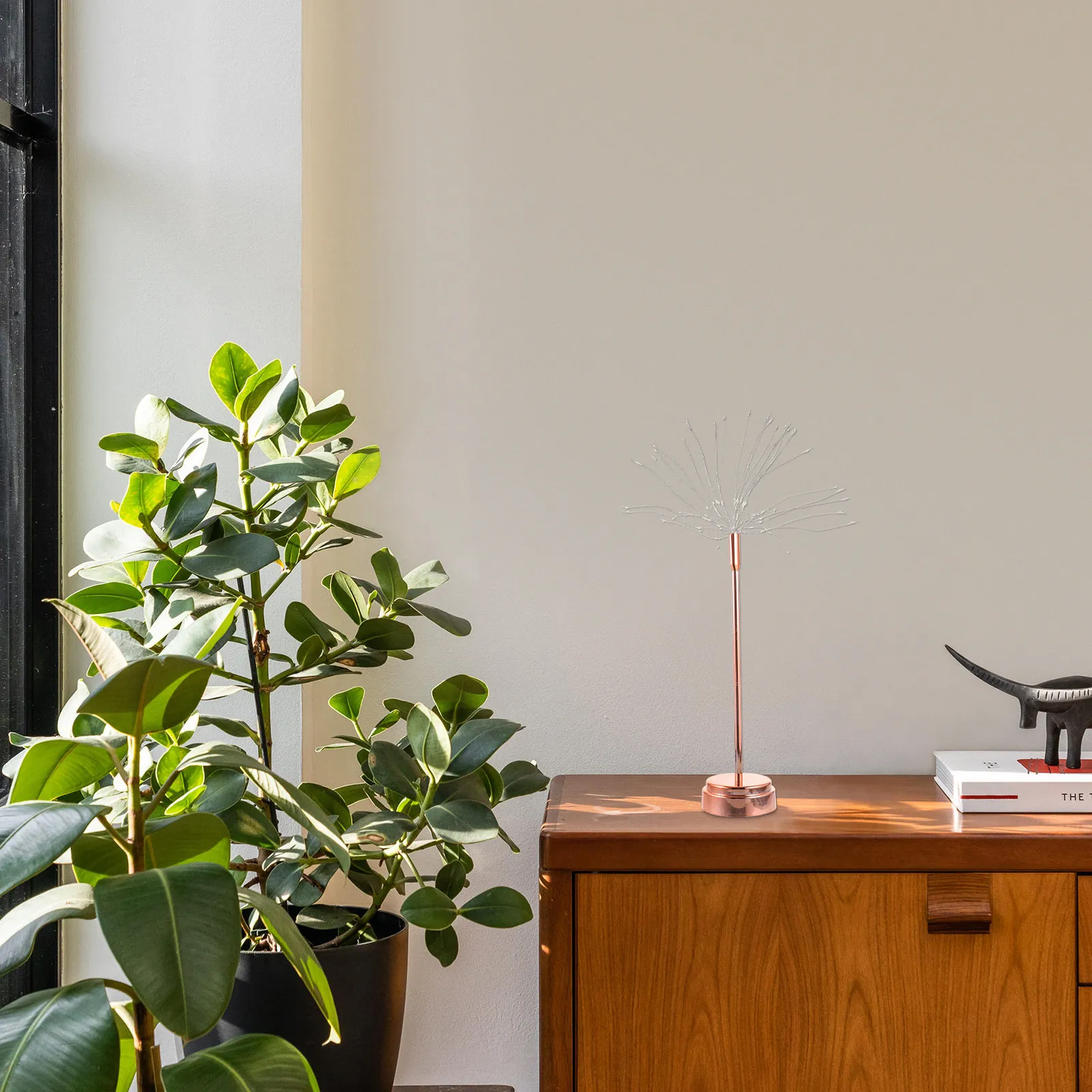 

LED Curtain Lamp Dandelion Style String Light Warm White Flexible Strong Copper Wire for Living Room Bedroom Stair Garden Bar