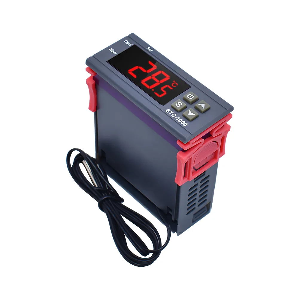 STC-1000 STC-3000 12V 24V 220V Digital Temperature Controller Thermostat Thermoregulator incubator Relay LED 10A Heating Cooling