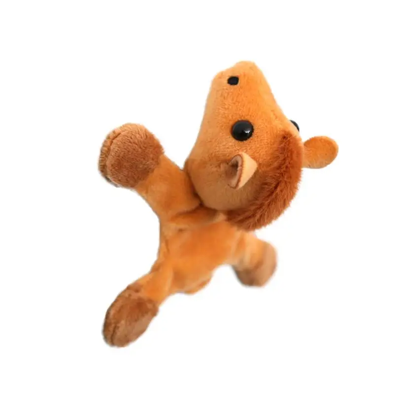 Chaveiro de pelúcia com pingente de mini cavalo atraente - boneca animal realista decoração de bolsa presente especial de aniversário infantil.