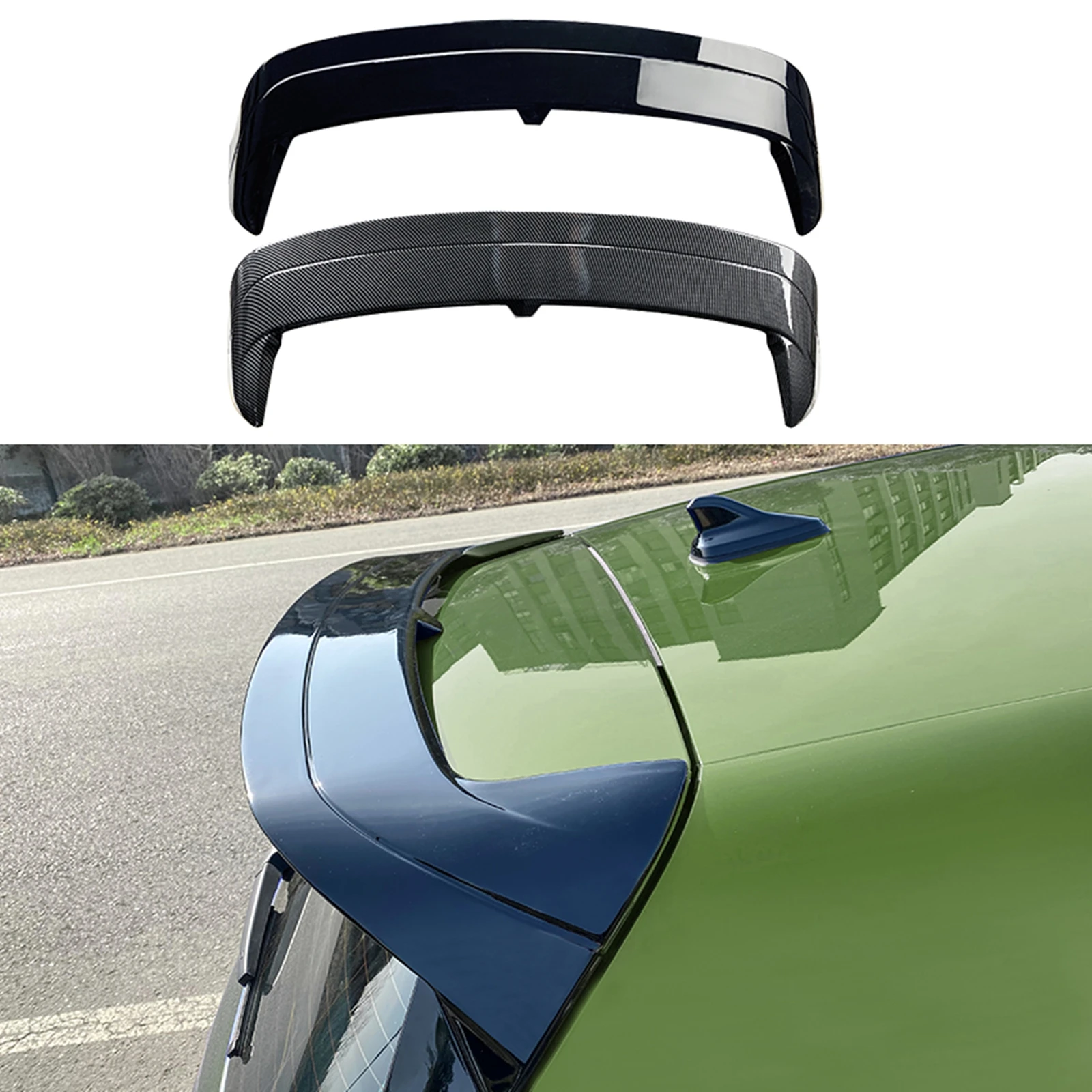 Rear Roof Tail Spoiler Wing Lip Window Trunk Trim Flap Duckbill For Volkswagen Golf MK8 GTD GTE GTI R Line 2020 2021 2022 2023