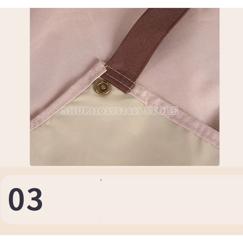 غابي دمية المئزر زيت مقاوم للماء بلا أكمام بينافور المرأة الكرتون المنزل مطعم الشواء المشروبات مآزر هدية #3