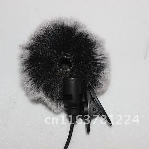 

1Pc 1.0/1.5cm Universal Artificial Fur Clip-on Lapel Microphone Windscreen Lavalier Mic Furry Windscreen Muff Outdoor Tools