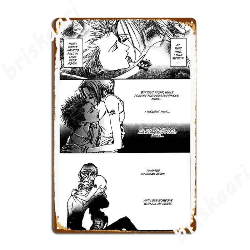 Ren X Nana Poster targa in metallo Club Bar Wall Decor Wall Pub design Tin Sign Poster