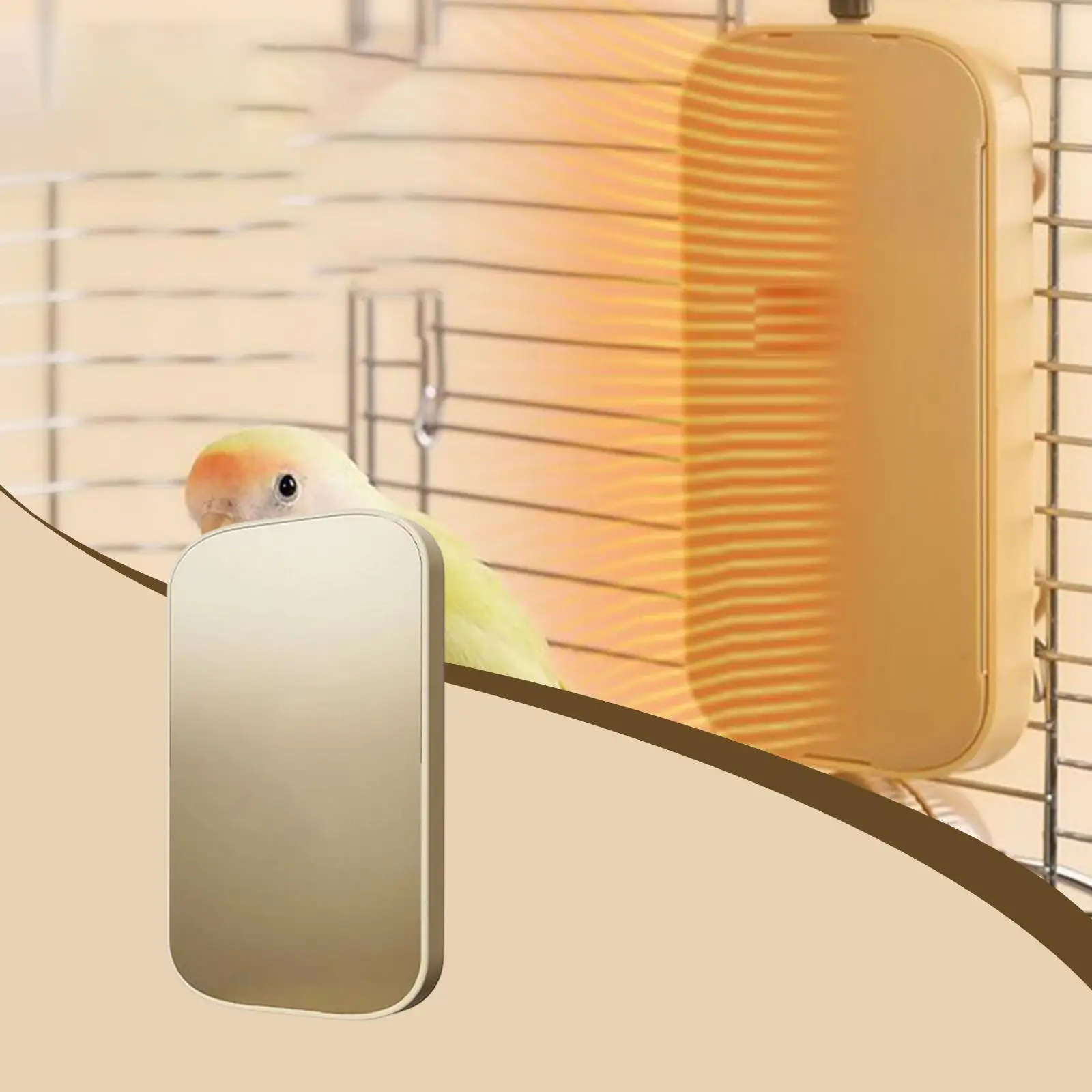 Bird Heater Pet Supplies Compact Birdcage Accessories Winter Warming Equipment for Macaws Small Birds Cockatoos Parrots