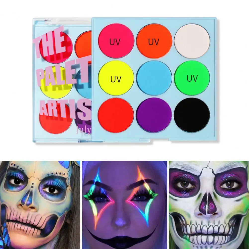 Kreatywny Eyeliner gładka paleta Eyeliner szybkoschnący fluorescencyjny aktywowany wodą twarz Graffiti Eyeliner paleta makijaż oczu