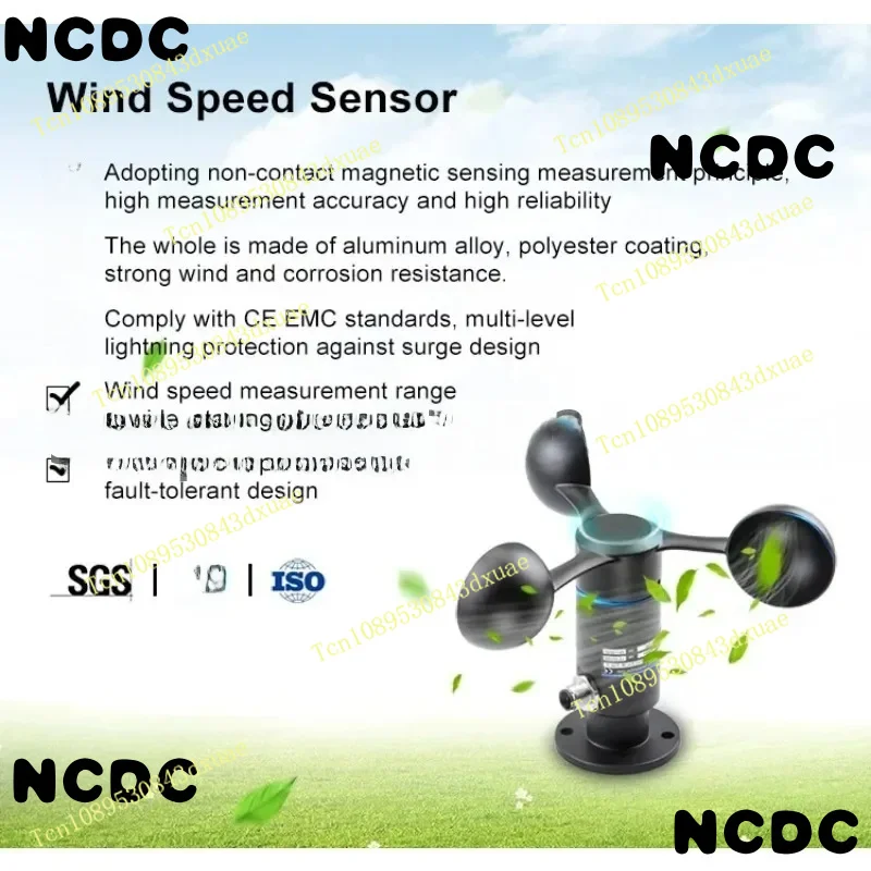 FST200-201 Aluminum Alloy Weather Station Anemometer Wind Speed Sensor With Analog Voltage Output