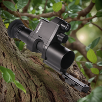 4X Zoom Monocular Night Vision Infrared Telescope with Crosshair Adjust Hunting Round Screen 1080P HD Digital Night Vision Scope