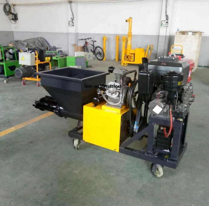 Engine Mortar Sandblasting Machine Putty Spraying Wall Powder Machine Concrete Wall Sandblasting Machine