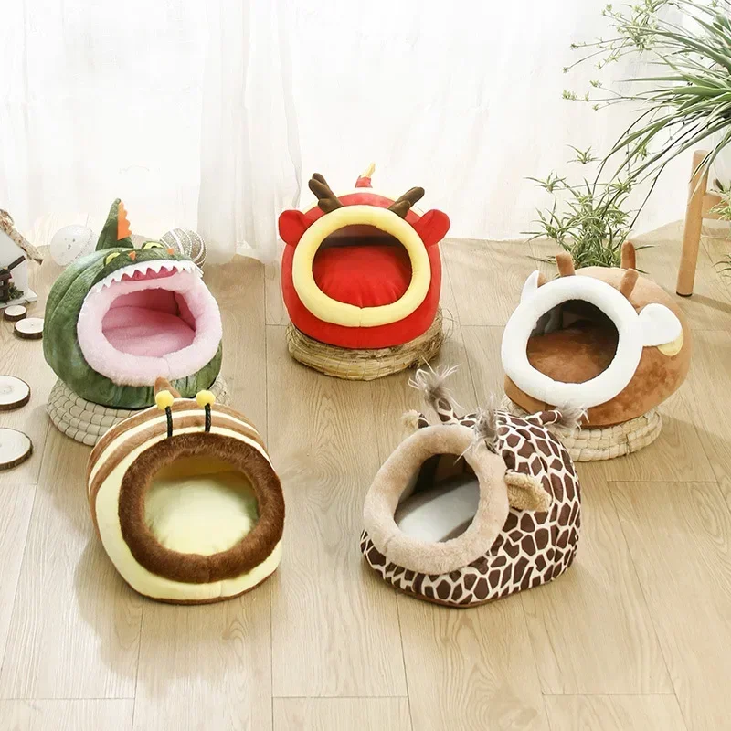 Super Warm Pet Sleep House Hamster Nest Cute Giraffe Shape Guinea Pig Cage Small Animal Accessories zabawki dla świnek morskich