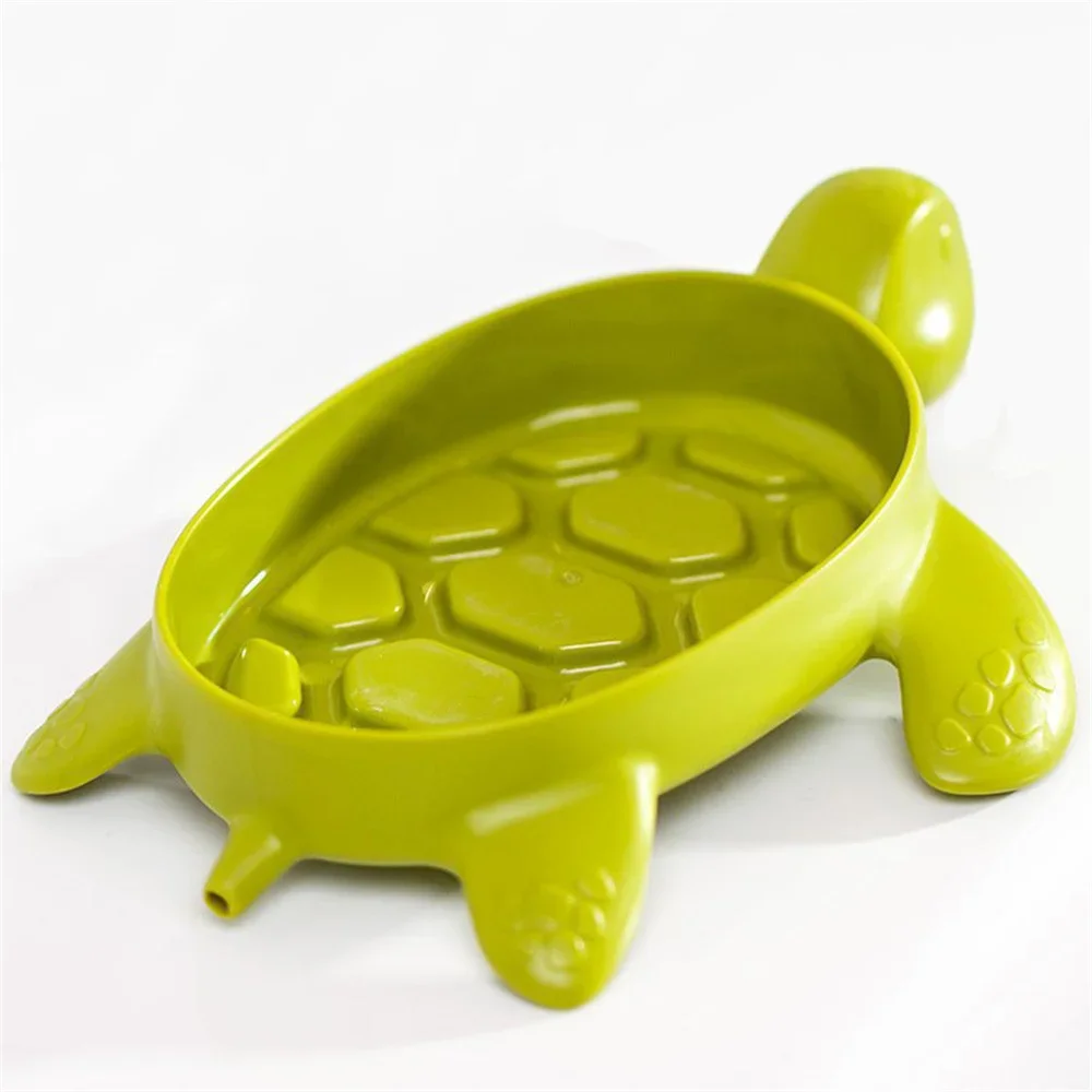 Cute Turtle Soap Box Draining Non-slip Soap Dish Bathroom Home Creative Cartoon Storage Soap Holder Bathroom Supplies