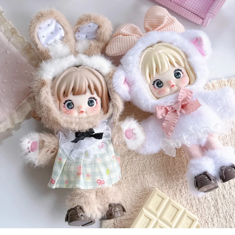 

100% Genuine Nommi Forest Country Series Posable Fluffy Rabbit Action Figure Blind Box Cute Doll Desktop Decoration Girls Gift