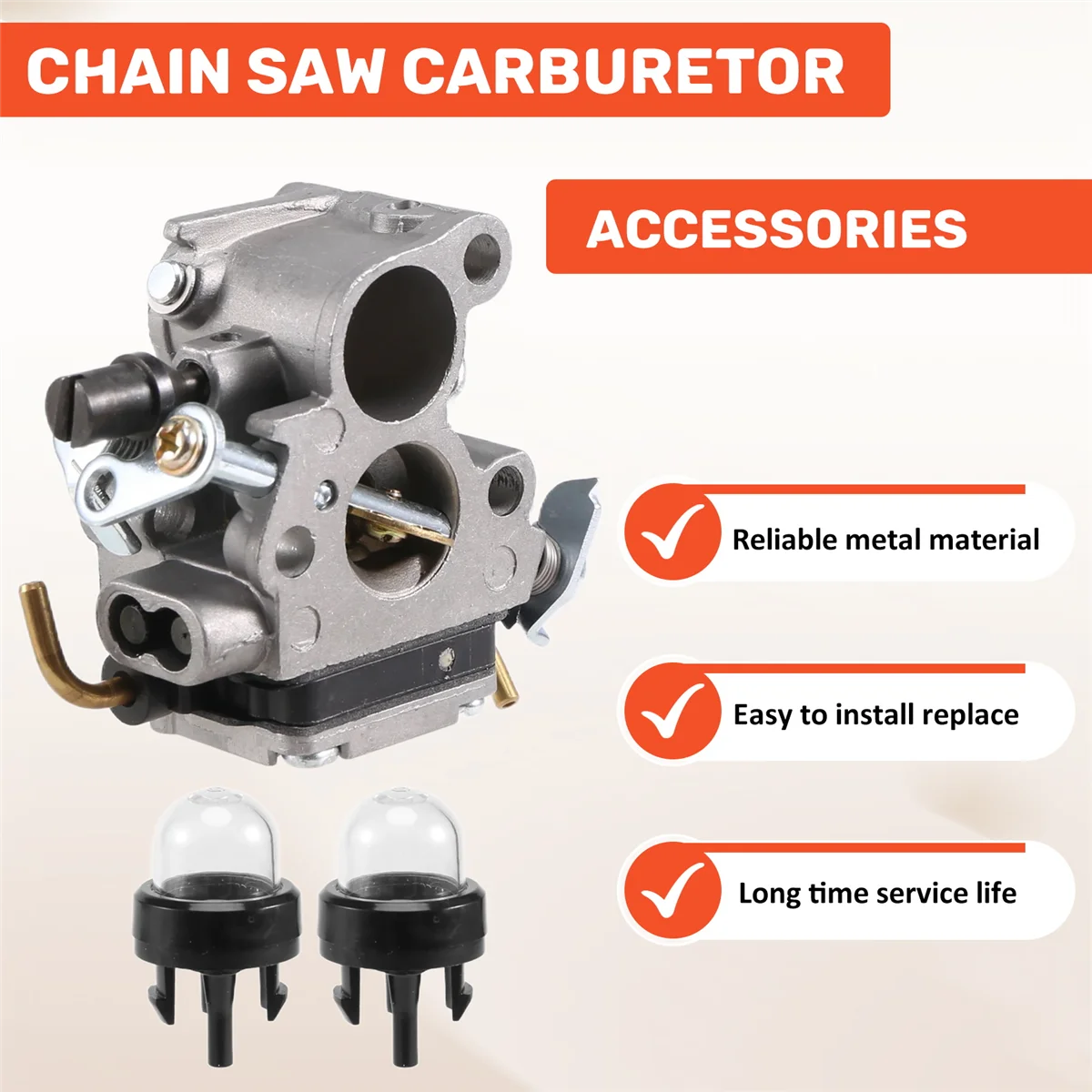 

Carburettor with Air Filter and Fuel Pipe Filter for Husqvarna 235 235E 236 236E 240 240E Chainsaw G