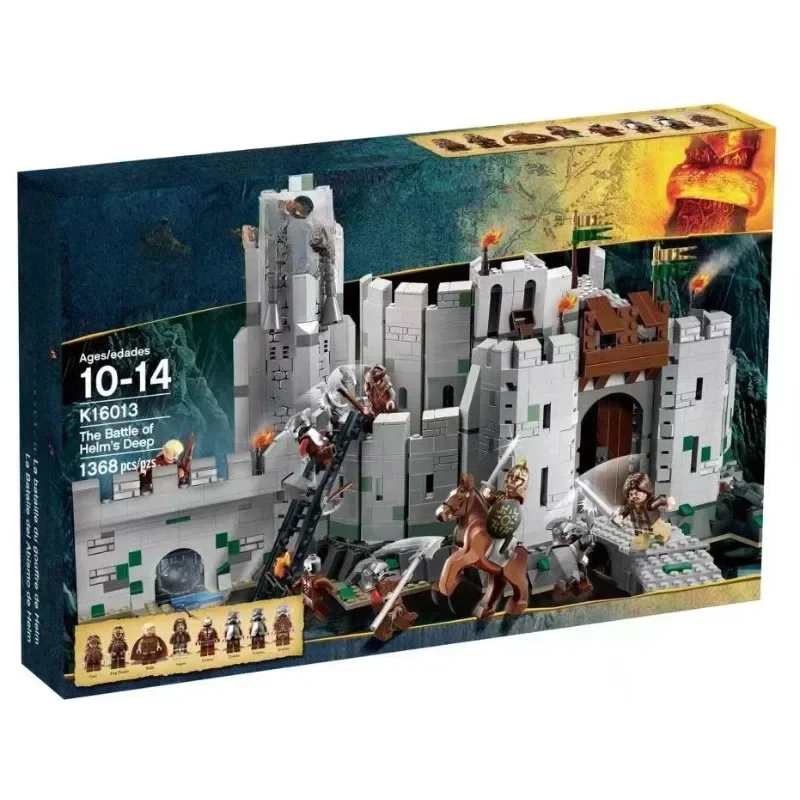 The Battle of Helm's Deep 1368pcs Building Blocks Assembling 9474 Fit Bricks Model Toys for Children Birthday Gift