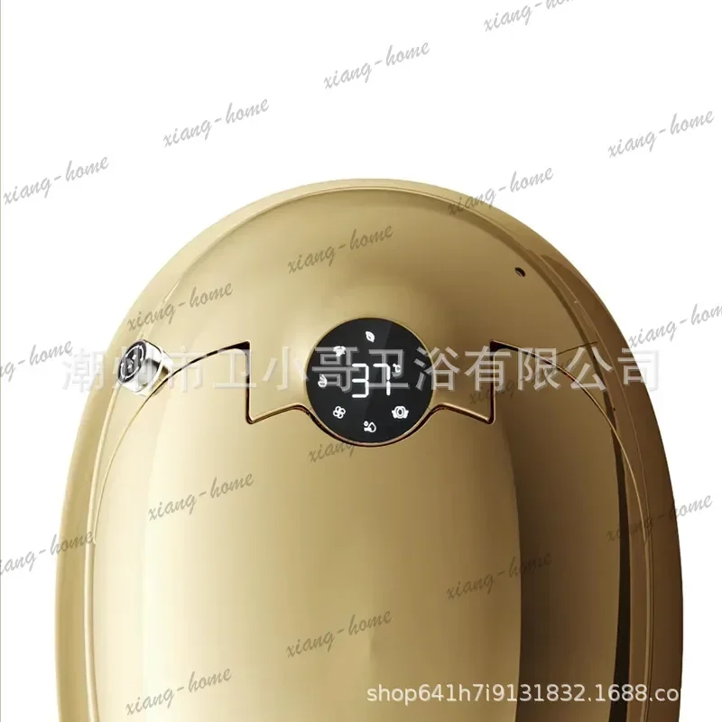 Golden Egg Automatic Toilet Full Intelligent Siphon Self-Cleaning Remote Control Gold-plated Toilet Ceramic Gold Toilet