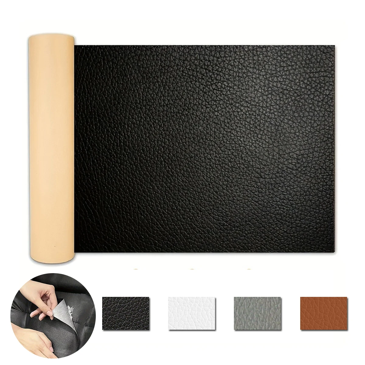 Leather Repair Patch for Furniture Sofa Car Seats Office Chairs Couch Scratch Tape Kit Self Adhesive Waterproof Sticker Hand Bag