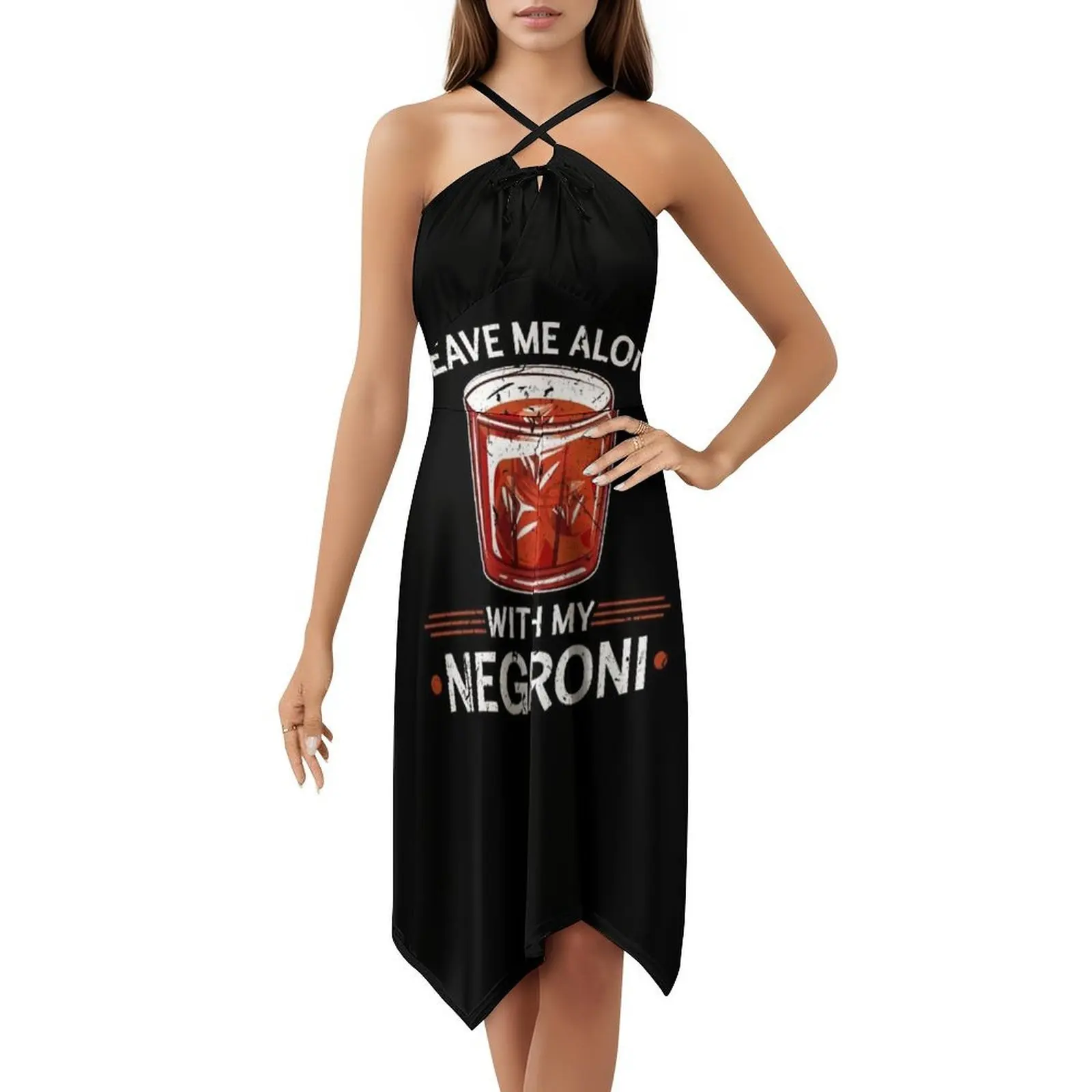 اتركني مع My Negroni فستان كاجوال على الطراز الكوري لشرب الكوكتيل للنساء فساتين بسيطة يومية للمكتب للسيدات Negroni #5