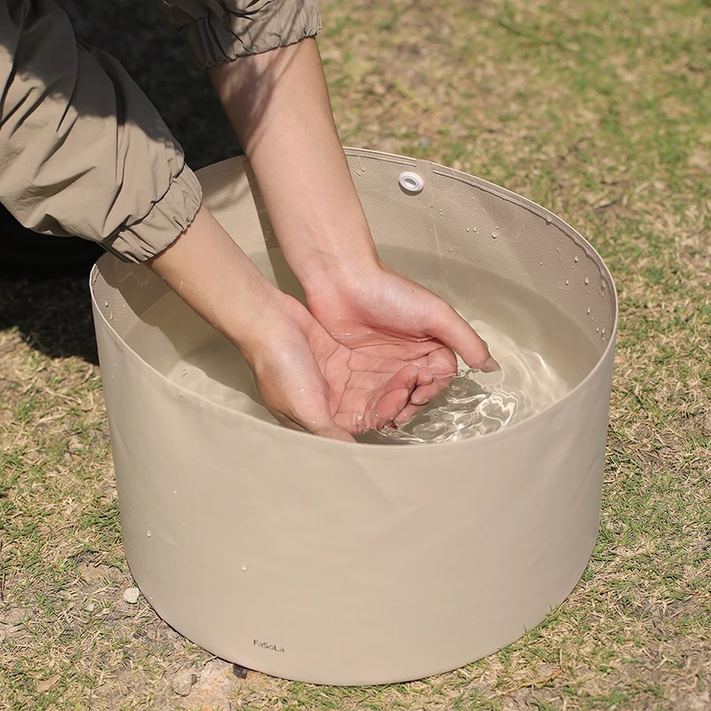 

Удобный складной портативный таз из ПВХ с сетчатой тканью для использования на улице, мытья овощей, гигиены в отелях, стирки белья