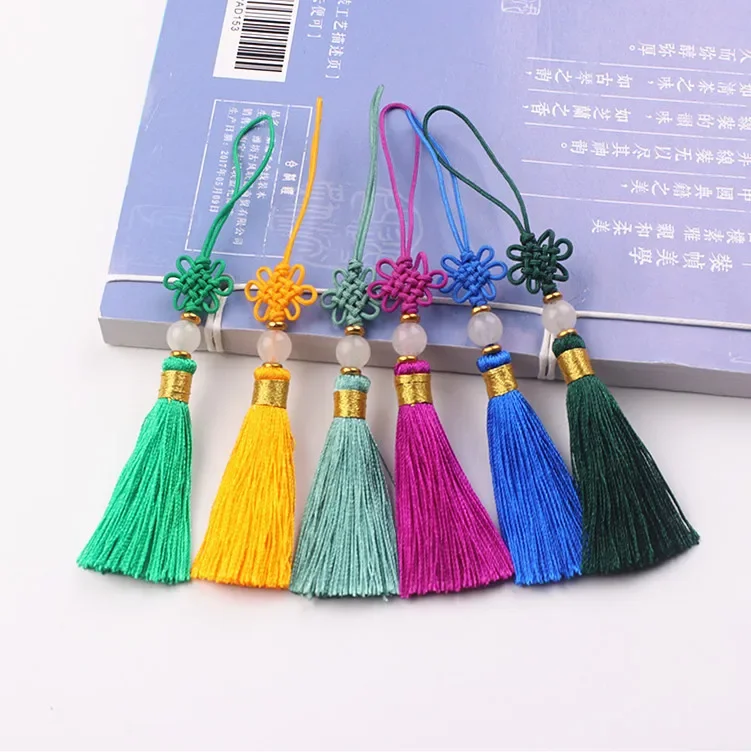 5pcs/lot Chinese Knot Tassel Silk Fringe Bangs Tassel Decoration Tassels for Silk Tassels Chinese Characteristics Gift Ornaments