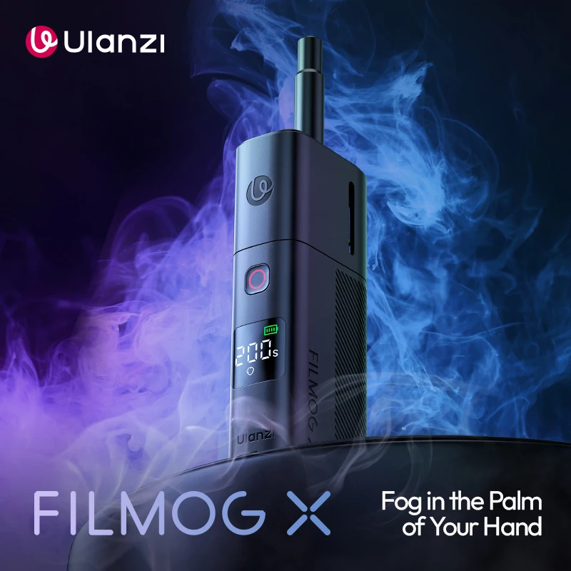 Ulanzi FM02 آلة الضباب 30 واط يده آلة لصنع الدخان الجليد الجاف استوديو فيديو فيلم المرحلة تأثيرات البث المباشر مدونة فيديو أدوات التصوير الفوتوغرافي