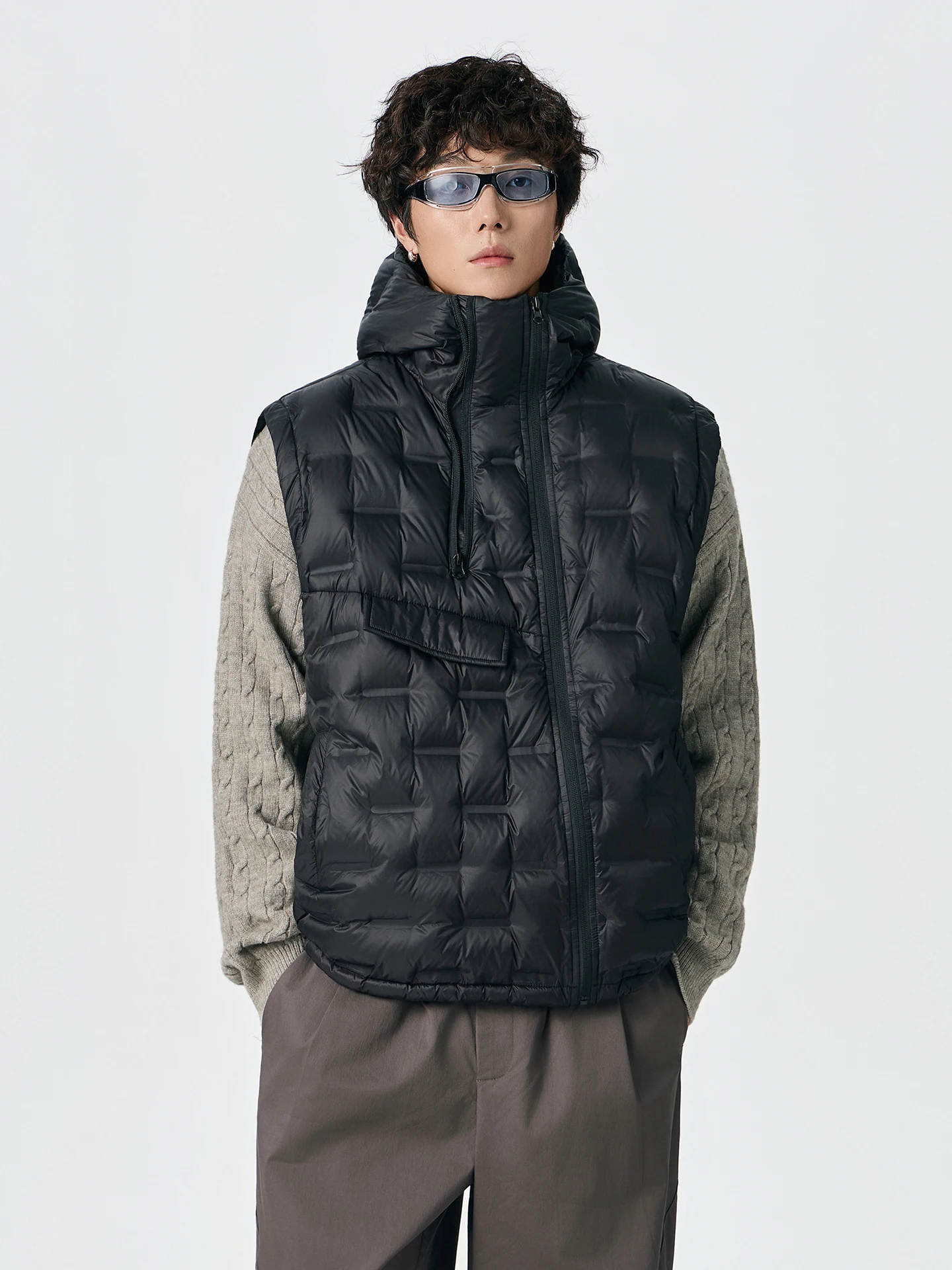 

Мужской зимний пуховый жилет Nted American Retro с принтом, 90% пуха, теплый, с защитой от холода, на молнии, верхняя одежда