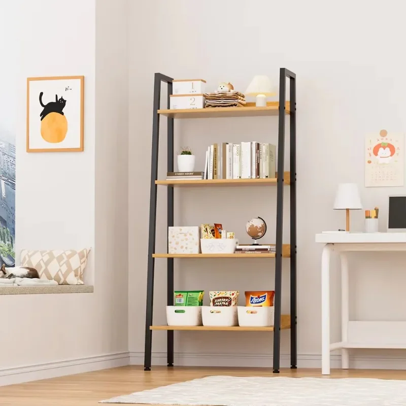 Home Furniture Bookshelf Living Room Display Shelf Storage Cabinet Industrial Style Bookshelf Rural Wooden Multi-layer Bookcase