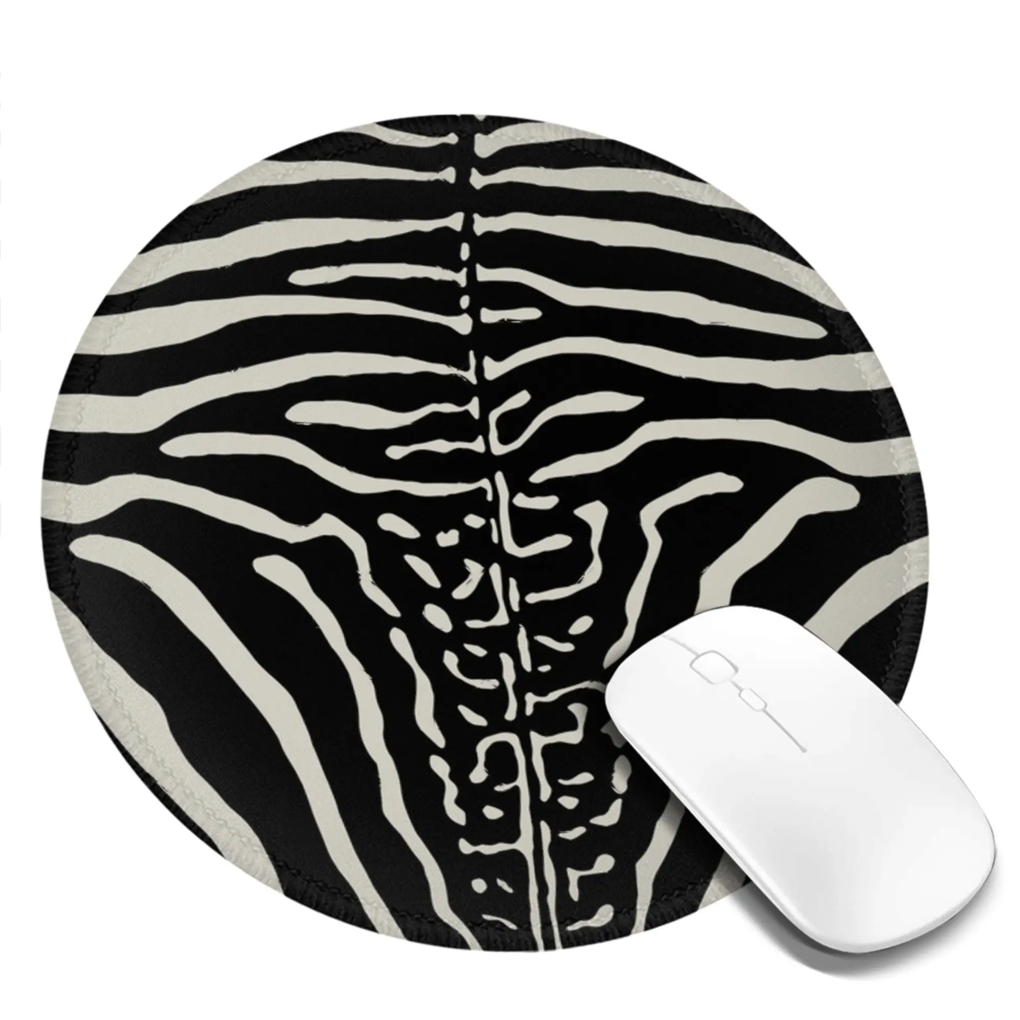 Zebra Stripes Skin Hide Texture Mouse Pad Computer Keyboard Mouse Mat Gaming PC Laptop Desk Mat Office Accessories Table Mats