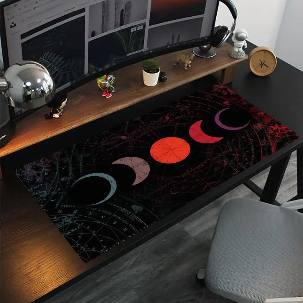 

Mysterious moon phase star map Non-slip rubber bottom washable mouse pad suitable for work and gaming and office mouse pads